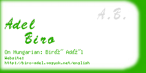 adel biro business card